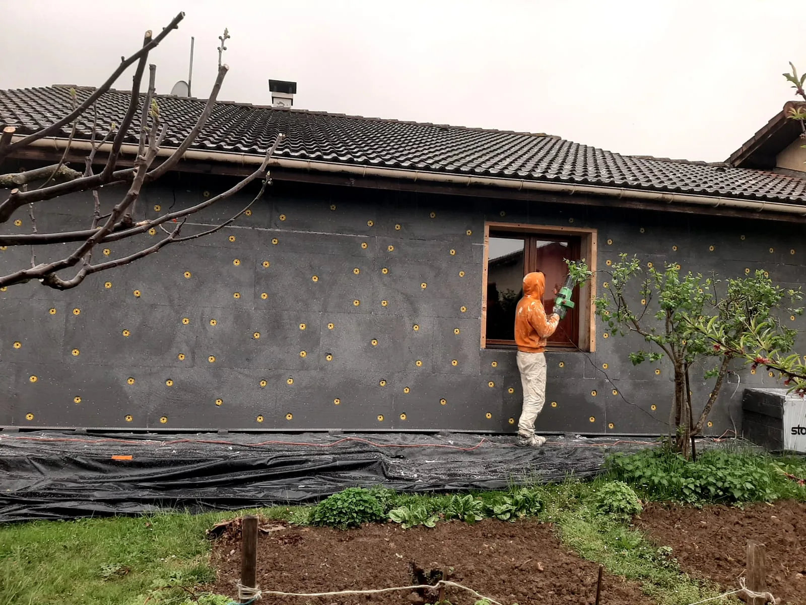 Maison rénovée avec isolation thermique extérieure complète en Haute-Savoie